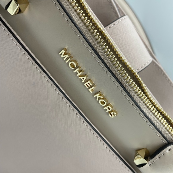 New Michael Kors Gibson Large Satchel Bag Soft Pink - Picture 7 of 11